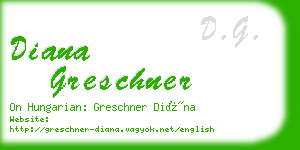 diana greschner business card